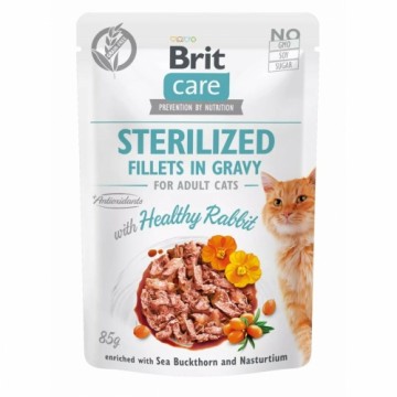 Корм для котов Brit Care Sterilized Fillets in Gravy Rabbit Кролик 85 g