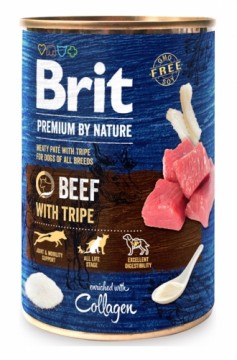 BRIT Premium by Nature Beef with tripe - wet dog food - 400 g