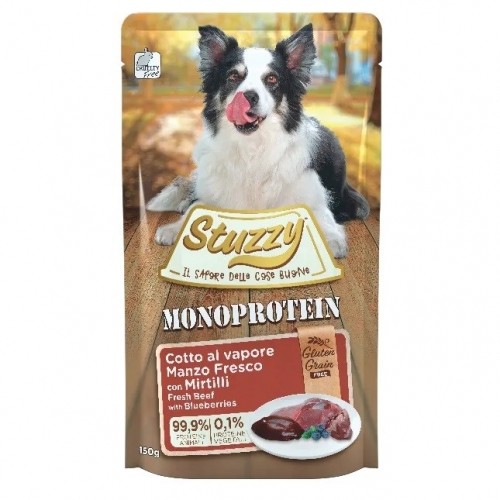 Agras Pet Foods STUZZY Monoprotein Beef with blueberries - wet dog food - 150 g image 1