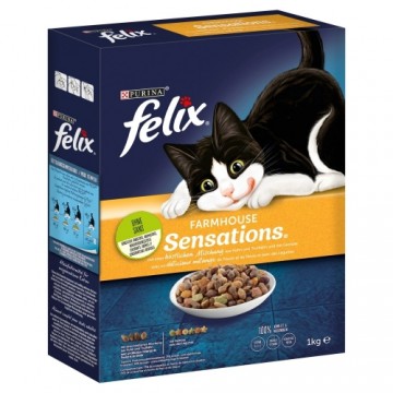 Purina Nestle PURINA Felix Farmhouse Sensations Chicken - dry cat food - 1kg