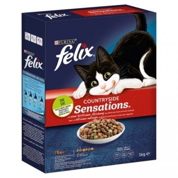 Purina Nestle PURINA Felix Countryside Sensations Beef - dry cat food - 1kg