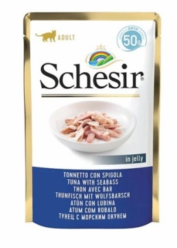 Agras Pet Foods SCHESIR in jelly Tuna with seabass - wet cat food - 50 g