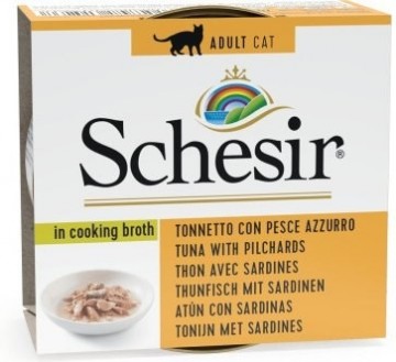 Agras Pet Foods SCHESIR in cooking broth Tuna with sardines - wet cat food - 70 g