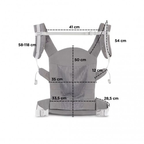 Kinderkraft grey baby carrier image 1