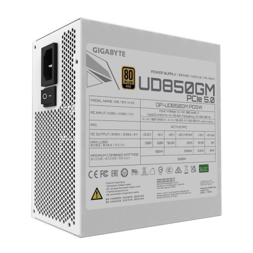 Zasilacz Gigabyte GP-UD850GM PG5W 850W 80+ Gold image 2