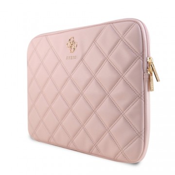Guess PU Quilted 4G Metal Logo Laptop Sleeve 13|14" Pink