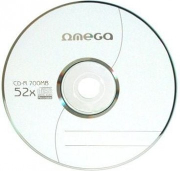 OMEGA CD-R 700MB PRINTABLE FF  52X SP*100 [56461]
