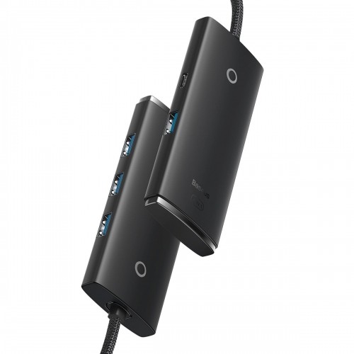 Baseus Lite Series Hub 4in1 USB-C to 4x USB 3.0 + USB-C, 1m (Black) image 3
