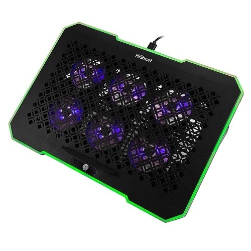 Laptop Cooling Pad HISMART with 5 Adjustment Positions image 1