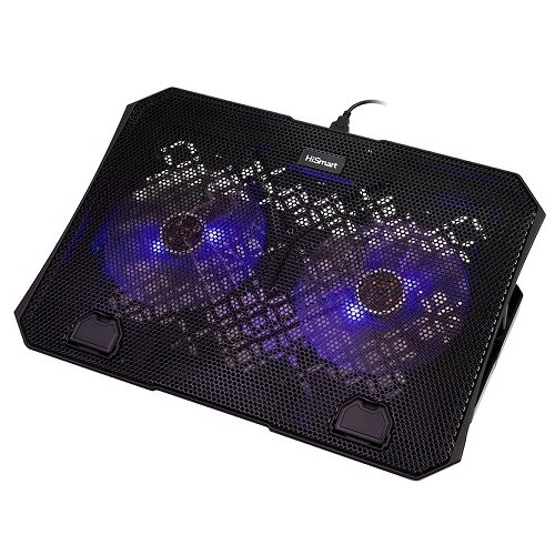Laptop Cooling Pad HISMART with 5 Adjustment Positions image 1