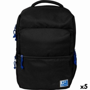 Школьный рюкзак Oxford B-Ready Oxfbag Чёрный 42 x 30 x 15 cm (5 штук)