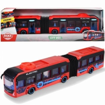 Autobuss Dickie Toys City Bus Sarkans