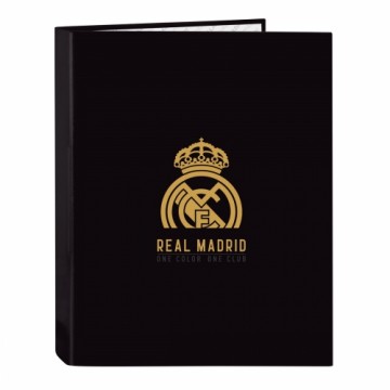 Gredzenveida stiprinājums Real Madrid C.F. Melns A4 26.5 x 33 x 4 cm