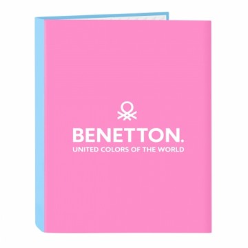 Gredzenveida stiprinājums Benetton Spring Rozā Debesu zils A4 26.5 x 33 x 4 cm