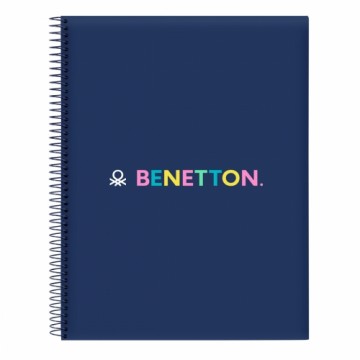 Piezīmju Grāmata Benetton Cool Tumši Zils A4 120 Loksnes