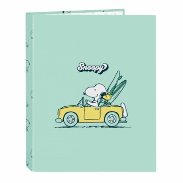 Gredzenveida stiprinājums Snoopy Groovy Zaļš A4 26.5 x 33 x 4 cm