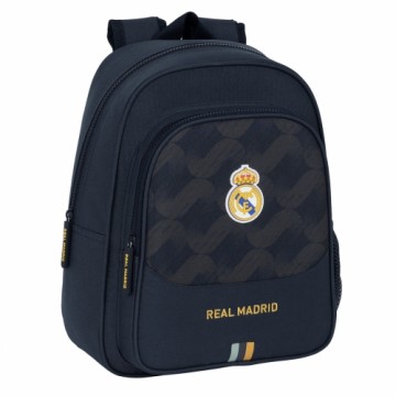 Школьный рюкзак Real Madrid C.F. Тёмно Синий 27 x 33 x 10 cm
