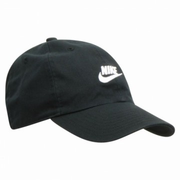 Vīriešu cepure HERITAGE86 FUTURA WASHED Nike 913011 010 Melns Viens izmērs