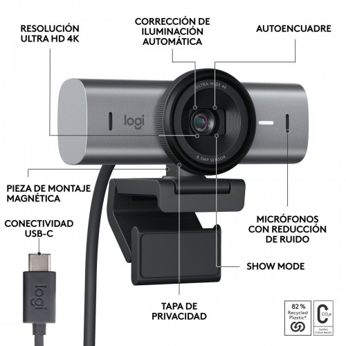 Вебкамера Logitech 4K Ultra HD image 4
