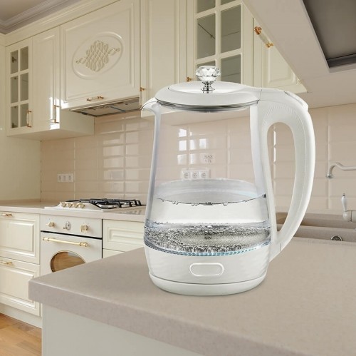 Maestro MR-052-WHITE Electric glass kettle, white 1.7 L image 2