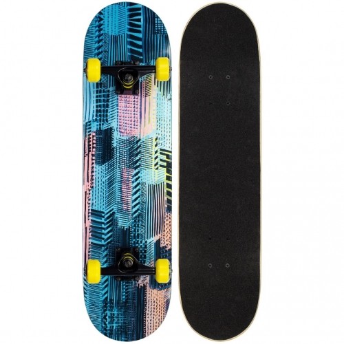 Skateboard NIJDAM NEON CHEVRON N31BC01 Blue/Black image 1
