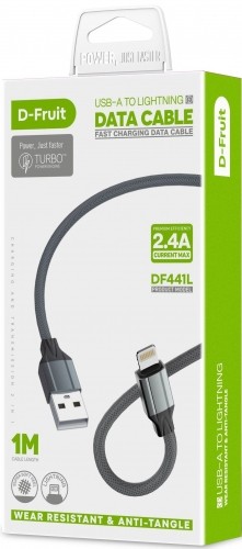 D-Fruit cable USB-A - Lightning 1m (DF441L) image 1