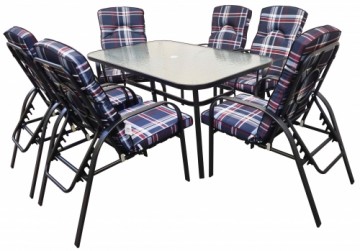 Besk Dārza komplekts, galds ar 6 krēsliem
