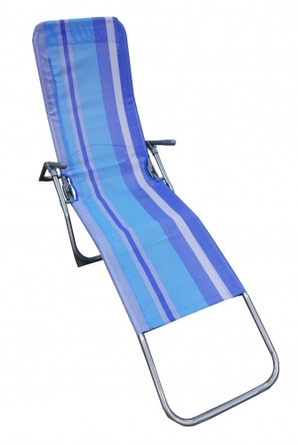 Besk Guļamkrēsls 190x57x94cm zilā krāsā image 1