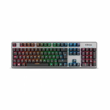 Игровая клавиатура Gaming Krom RGB Чёрный Испанская Qwerty