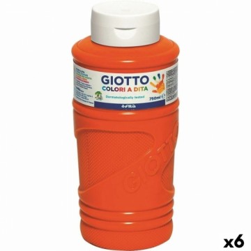 Pirkstu krāsa Giotto Oranžs 750 ml (6 gb.)