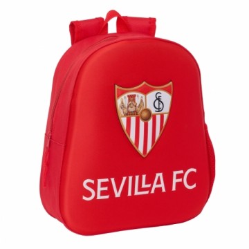 Sevilla FÚtbol Club Детский рюкзак 3D Sevilla Fútbol Club Красный 27 x 33 x 10 cm