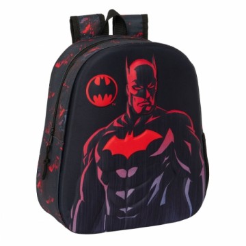 3D Bērnu soma Batman Melns 27 x 33 x 10 cm