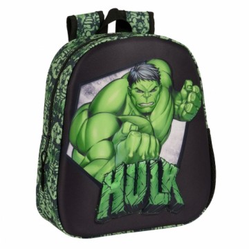 Детский рюкзак 3D Hulk Чёрный Зеленый 27 x 33 x 10 cm