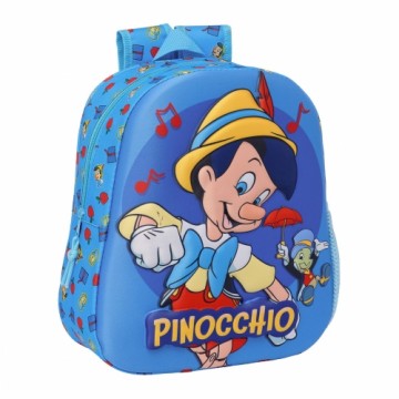 ClÁsicos Disney Детский рюкзак 3D Clásicos Disney Pinochio Синий 27 x 33 x 10 cm