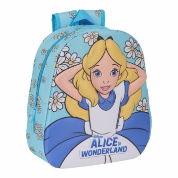 ClÁsicos Disney Детский рюкзак 3D Clásicos Disney Alice in Wonderland Небесный синий 27 x 33 x 10 cm