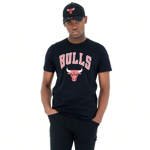 Vīriešu Krekls ar Īsām Piedurknēm New Era NOS NBA CHIBUL 60416749 Melns image 3