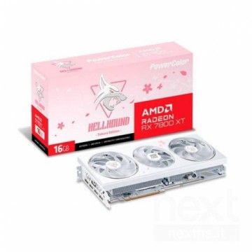 Powercolor Radeon RX 7800 XT Hellhound Sakura White 16GB OC, Grafikkarte