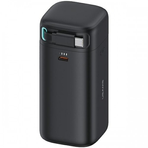 USAMS Powerbank ze zwijanym kablem USB-C 18000 mAh PD45W Fast Charge XMF Series czarny|black 20KCD21601 (US-CD216) image 1