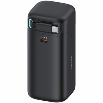 USAMS Powerbank ze zwijanym kablem USB-C 18000 mAh PD45W Fast Charge XMF Series czarny|black 20KCD21601 (US-CD216)