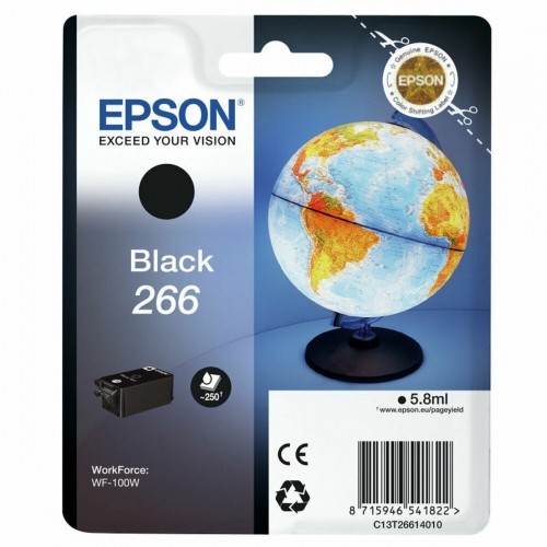 Oriģinālais Tintes Kārtridžs Epson Singlepack Black 266 ink cartridge WF-100W Melns Dzeltens image 1