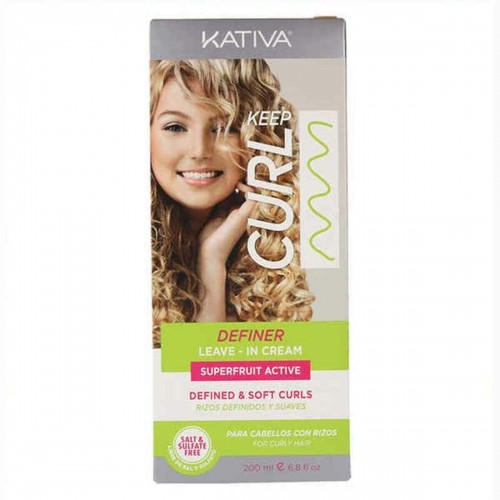 Lokas Veidojošs Krēms Keep Curl Definer Leave In Kativa (200 ml) image 1