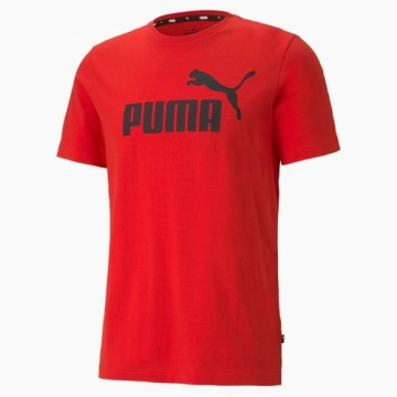 Vīriešu Krekls ar Īsām Piedurknēm Puma LOGO TEE 586666 11 Sarkans