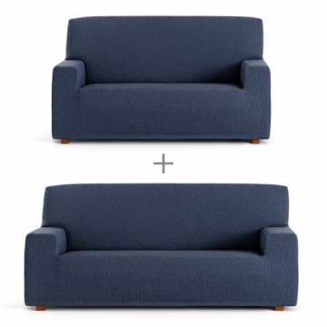 Dīvānu pārklājienu komplekts Eysa TROYA Zils 70 x 110 x 210 cm 2 Daudzums