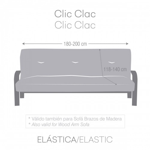 Dīvāna pārvalks Eysa Troya Clic-clac Pelēks 140 x 100 x 200 cm image 5