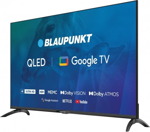 TV 43" Blaupunkt 43QBG7000S 4K Ultra HD QLED, GoogleTV, Dolby Atmos, WiFi 2,4-5GHz, BT,, black image 2