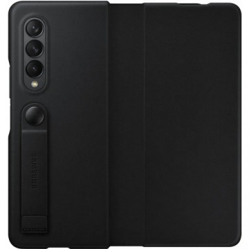 EF-FF926LBE Samsung Leather Flip Cover for Galaxy Z Fold 3 Black (Bulk)
