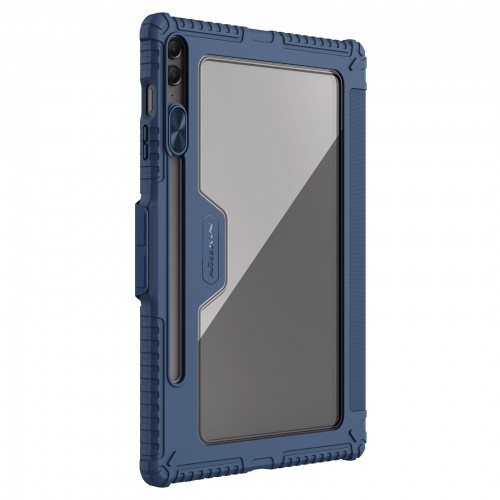 Nillkin Bumper PRO Protective Stand Case Multi-angle for Samsung Galaxy Tab S9 FE+ Sapphire Blue image 1