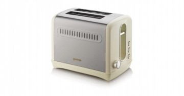 GORENJE   Toaster T1100CLI Beige/ stainless steel, Plastic, metal, 1100 W, Number of slots 2, Number of power levels 6,