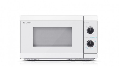 Sharp   Microwave Oven with Grill YC-MG01E-C Free standing, 800 W, Grill, Crystal White image 1