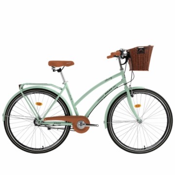 Pilsētas velosipēds Bisan 28 Serenity (PR10010419) zaļš/sudrabs (19)